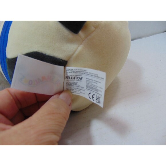 Squishmallow 8" Cam Calico Cat Blue Trapper Hat Scarf Feline Plush - Picture 5 of 10